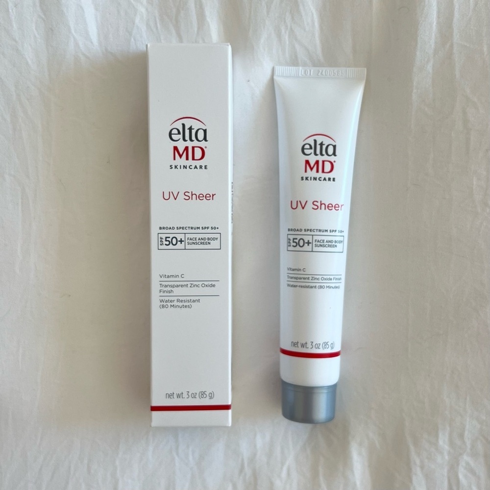 NEW IN BOX EltaMD UV Sheer Face Sunscreen, SPF 50+ 3oz Sunscreen Exp. 2027/07
